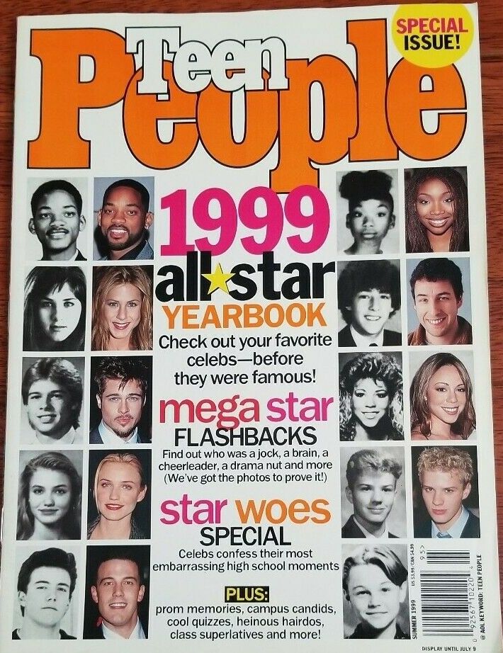TEEN PEOPLE magazine side cover  Special Summer 1999
